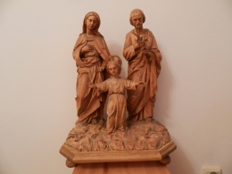 Socha Svaté Rodiny v pokoji Matky Vojtěchy